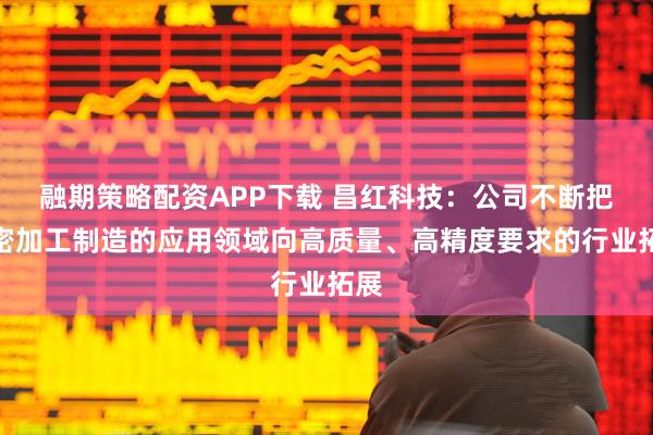 融期策略配资APP下载 昌红科技：公司不断把精密加工制造的应用领域向高质量、高精度要求的行业拓展