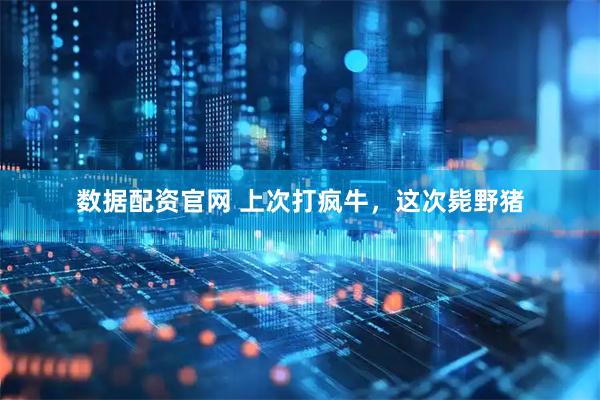 数据配资官网 上次打疯牛，这次毙野猪